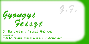 gyongyi feiszt business card